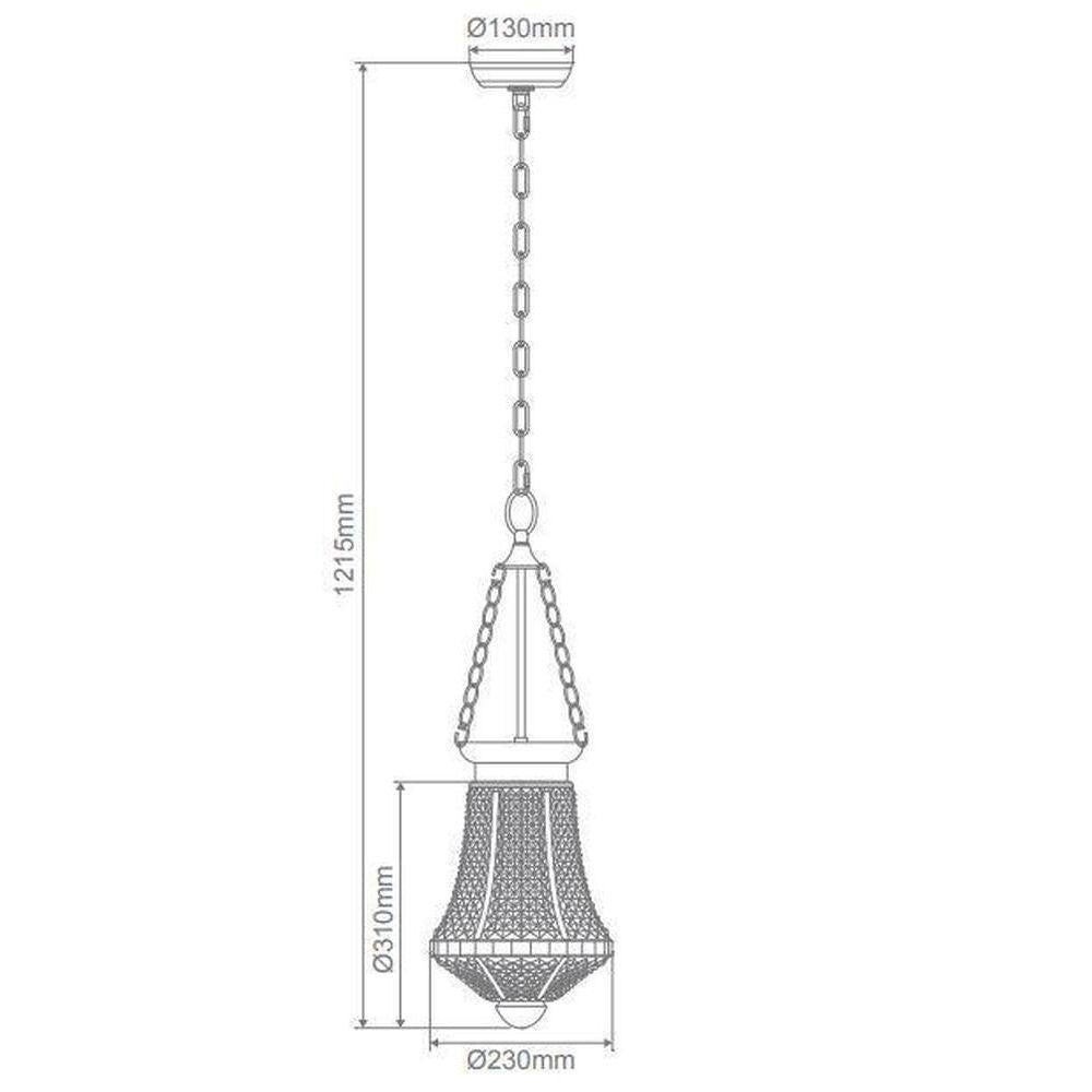 Domus MAYA - 1 Light Lantern Pendant-Domus Lighting-Ozlighting.com.au