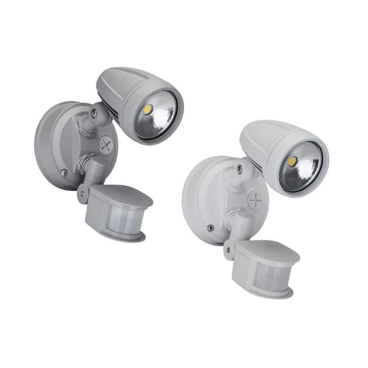 Domus MURO-13S - 13W LED Single Head Exterior Spotlight With Sensor IP44 5000K-Domus Lighting-Ozlighting.com.au