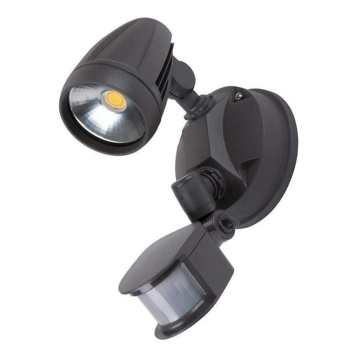 Domus MURO-PRO-15S - 15W LED Tri-Colour Single Head LED Exterior Spotlight With Sensor IP44-Domus Lighting-Ozlighting.com.au