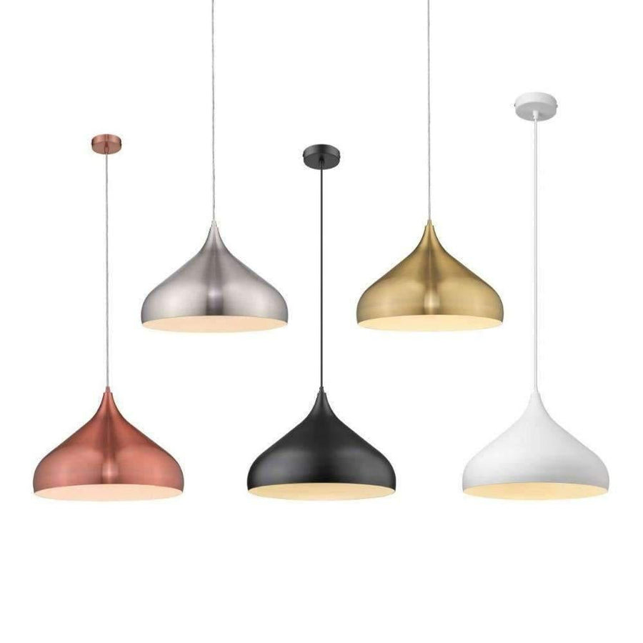 Domus NOVA-420 - 1 Light Metal Dome Pendant-Domus Lighting-Ozlighting.com.au