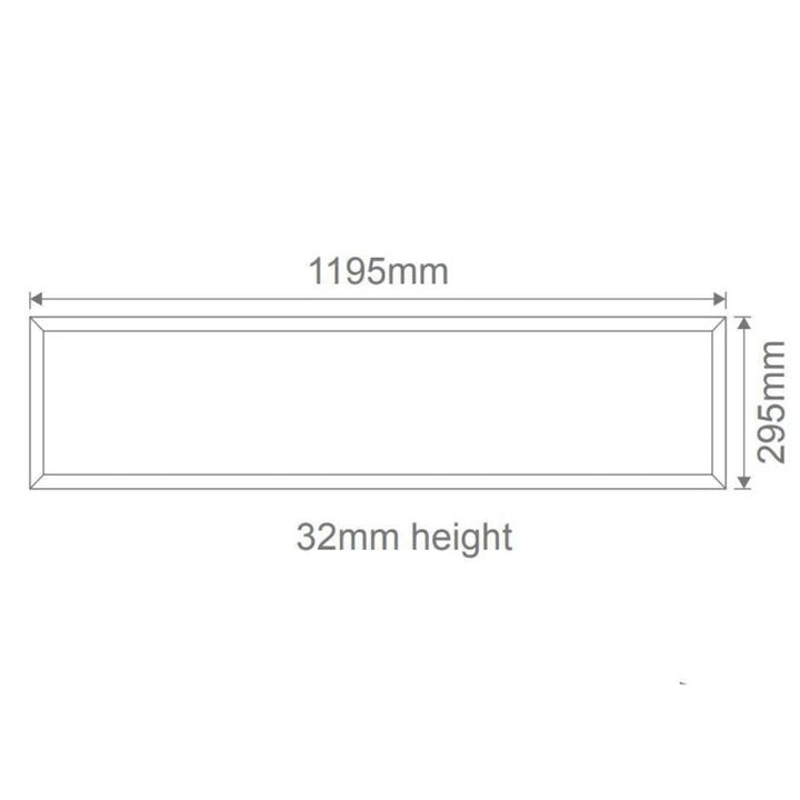 Domus PANEL-BLT-312 - 35W LED Tri-Colour 1200x300mm Backlit Panel Troffer Light-Domus Lighting-Ozlighting.com.au