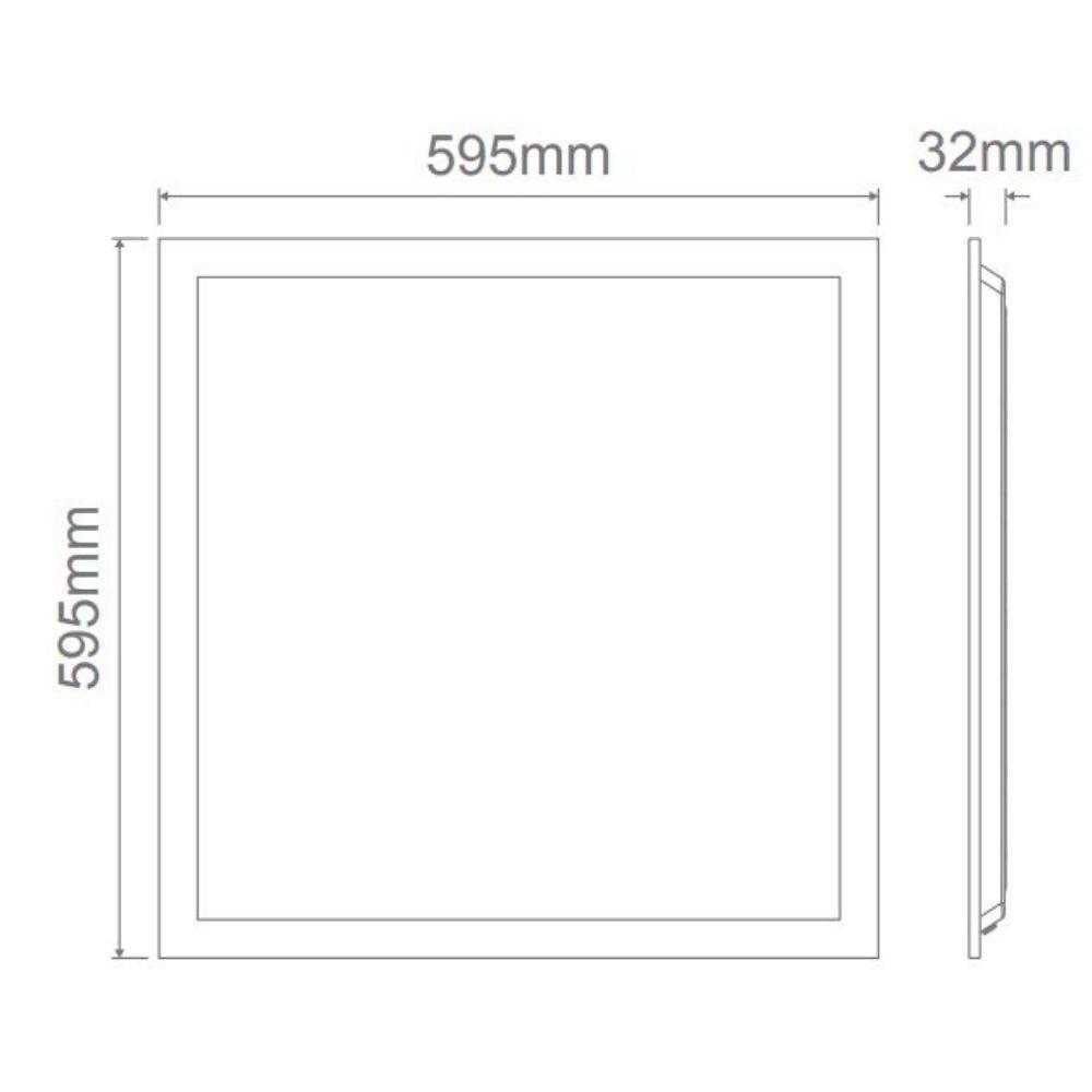 Domus PANEL-BLT-606 - 35W LED Tri-Colour 600x600mm Backlit Panel Troffer Light-Domus Lighting-Ozlighting.com.au