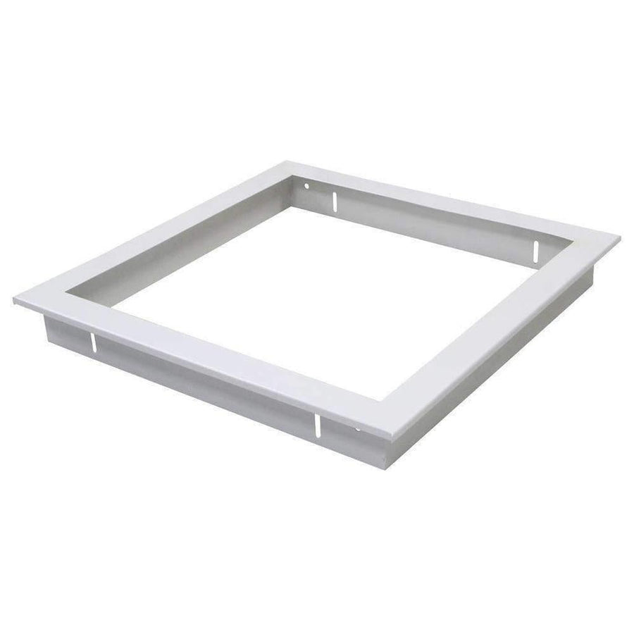 Domus PANEL-TRIM-303 - 330x330mm Recessed Panel Trim Satin White-Domus Lighting-Ozlighting.com.au