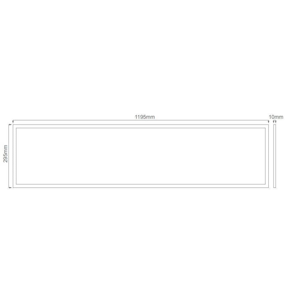 Domus PANEL-TRIM-312 - 1230x330mm Recessed Panel Trim Satin White-Domus Lighting-Ozlighting.com.au