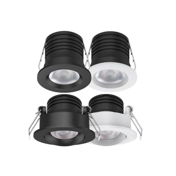 Domus PICO-3 - 3W LED Tri-Colour Dimmable Miniature Recessed Fixed/Tilt Downlight-Domus Lighting-Ozlighting.com.au