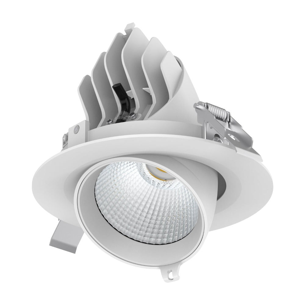 Domus SCOOP-25-TRIO - 25W LED Tri-Colour Dimmable Scoop Adjustable Downlight-Domus Lighting-Ozlighting.com.au