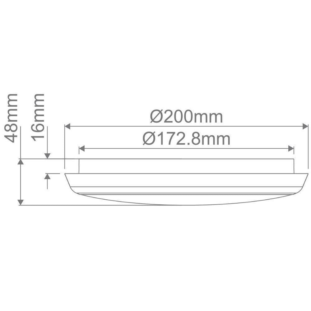 Domus SOLAR-TRIO - 200/300/400 Colour Switchable LED Ceiling Light IP54 - TRIO-Domus Lighting-Ozlighting.com.au