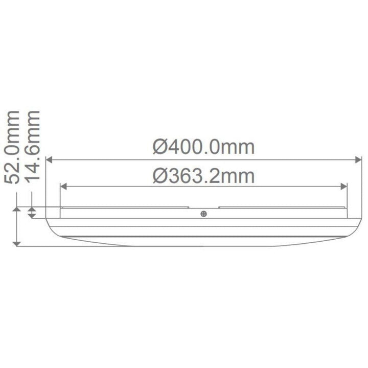 Domus SOLAR-TRIO - 200/300/400 Colour Switchable LED Ceiling Light IP54 - TRIO-Domus Lighting-Ozlighting.com.au