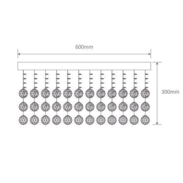 Domus STARLIGHT-PLATE - LED Crystal Ceiling Light-Domus Lighting-Ozlighting.com.au