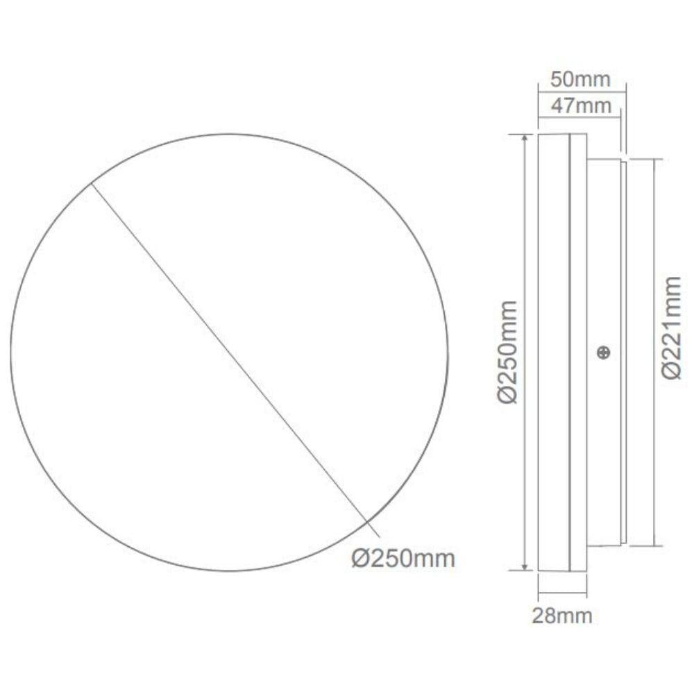 Domus SUNSET - 15W/25W/35W Colour Switchable LED Ceiling Light IP54 - TRIO-Domus Lighting-Ozlighting.com.au