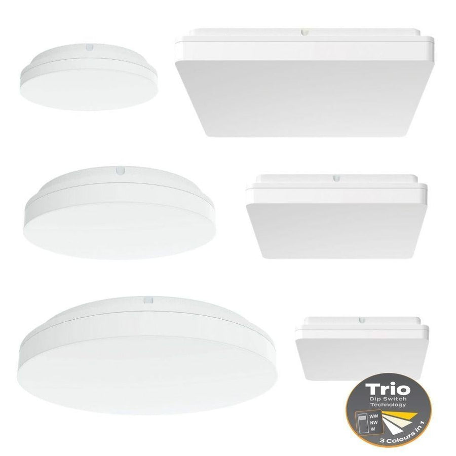 Domus SUNSET - 15W/25W/35W Colour Switchable LED Ceiling Light IP54 - TRIO-Domus Lighting-Ozlighting.com.au