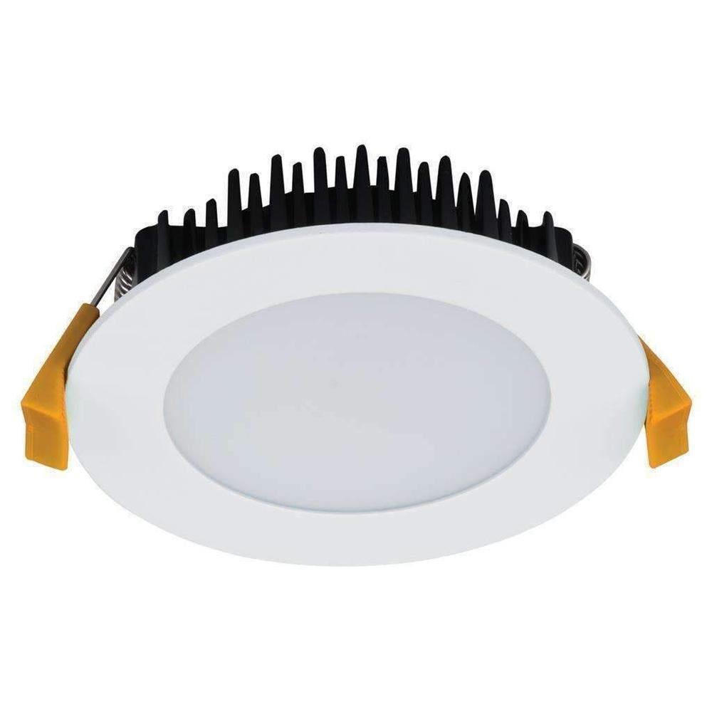 Domus TEK-13 - 13W LED Tri-Colour Dimmable Round Flat Face Downlight IP44-Domus Lighting-Ozlighting.com.au