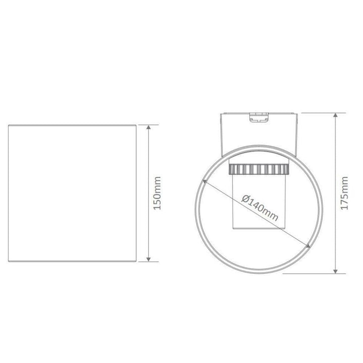 Domus WHISPER - 10.5W LED Modern Exterior Up/Down Wall Light IP65-Domus Lighting-Ozlighting.com.au