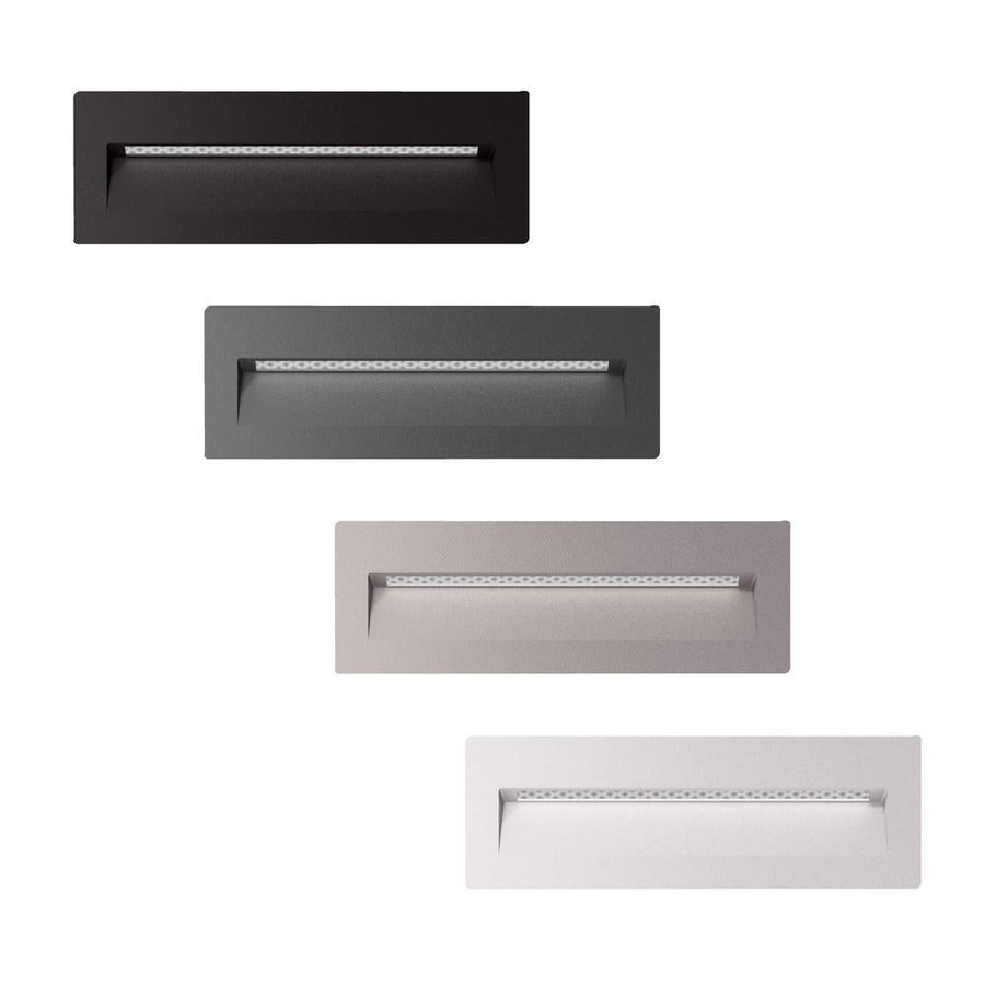 Domus ZAC-8 - 8W 12V DC LED Exterior Rectangle Recessed Step Light IP65 - DRIVER REQUIRED-Domus Lighting-Ozlighting.com.au