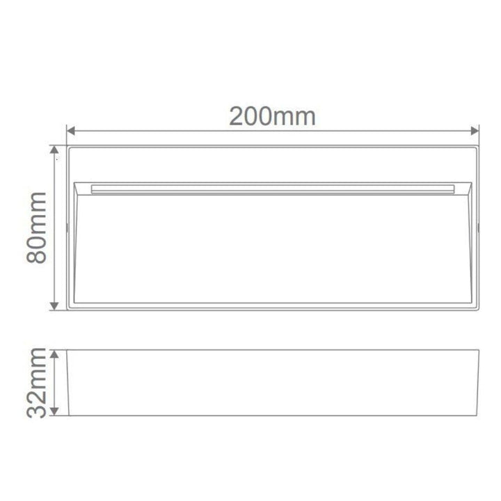 Domus ZEKE-8 - 8W LED Exterior Rectangle Surface Mount Step Light IP65-Domus Lighting-Ozlighting.com.au