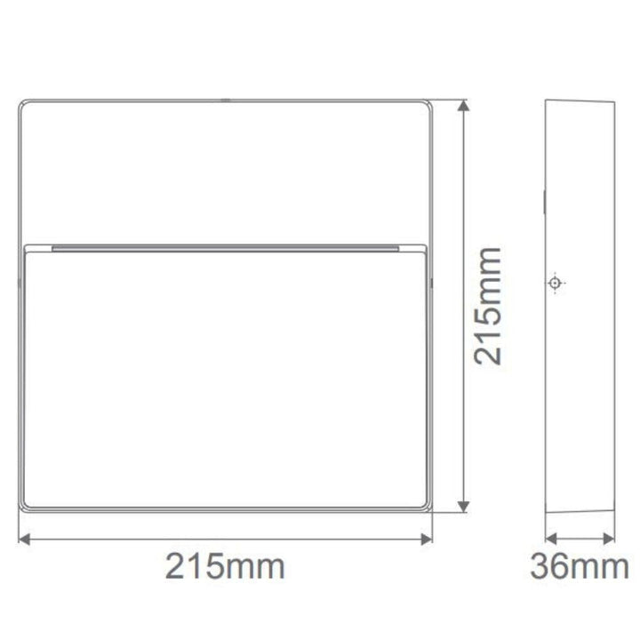 Domus ZEKE-9-SQR - 9W 12V DC LED Exterior Square Surface Mount Step Light IP65 - DRIVER REQUIRED-Domus Lighting-Ozlighting.com.au