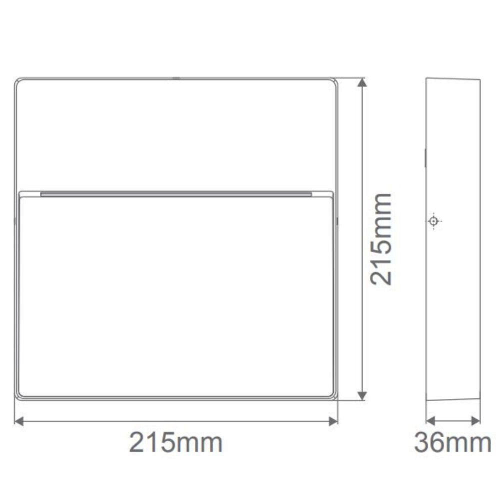 Domus ZEKE-9-SQR - 9W LED Exterior Square Surface Mount Step Light IP65-Domus Lighting-Ozlighting.com.au