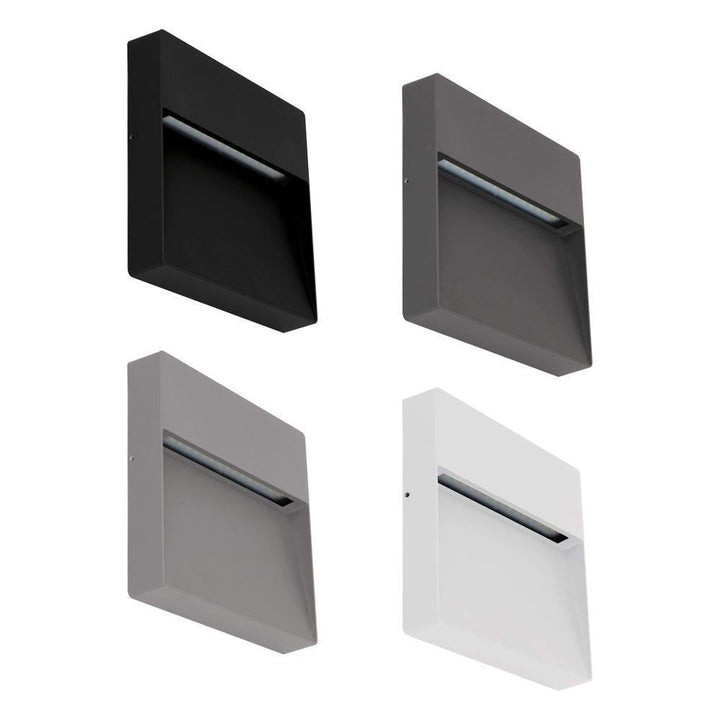 Domus ZEKE-9-SQR - 9W LED Exterior Square Surface Mount Step Light IP65-Domus Lighting-Ozlighting.com.au