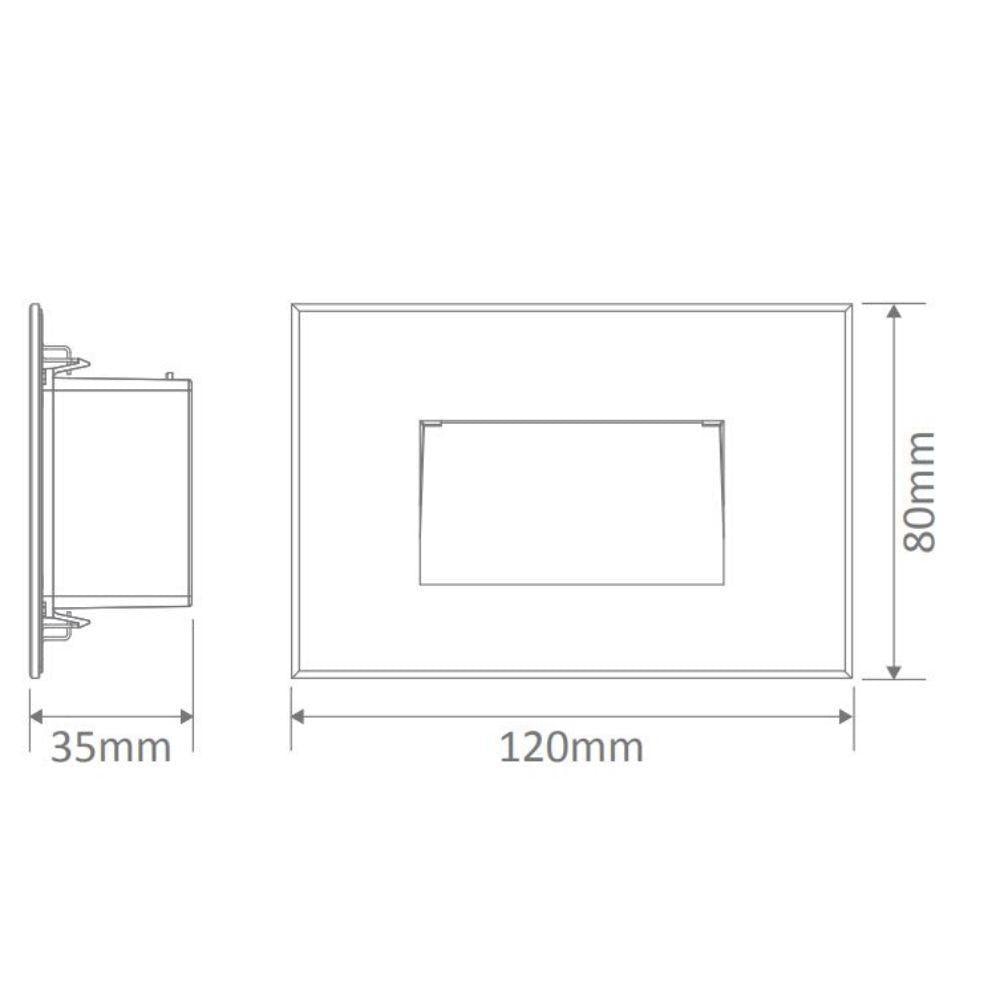 Domus ZONE-4 - 4W Recessed LED Steplight IP65 Frosted Glass-Domus Lighting-Ozlighting.com.au