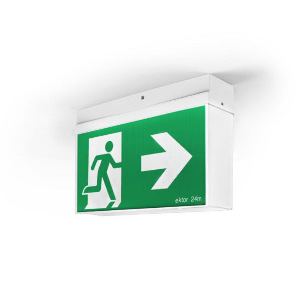 Ektor MERCURY - Dynamic Emergency Exit IP20-Ektor Lighting-Ozlighting.com.au