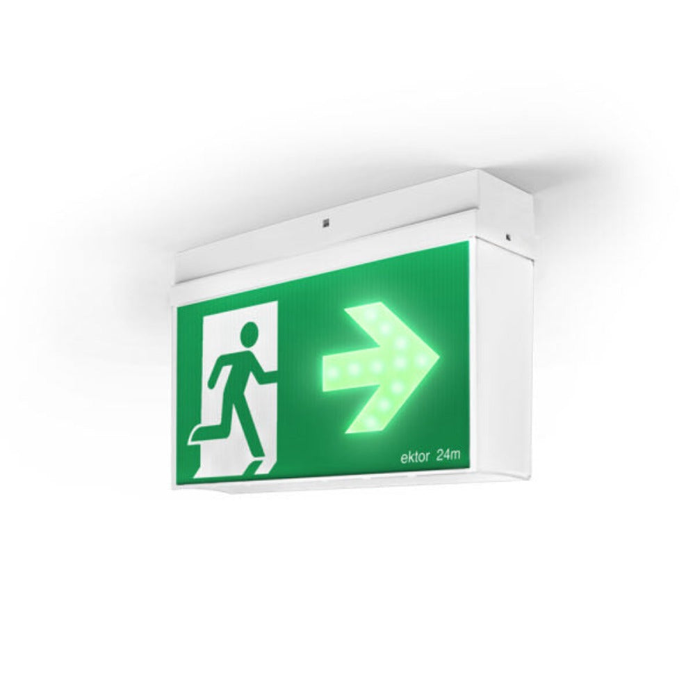 Ektor MERCURY - Dynamic Emergency Exit IP20-Ektor Lighting-Ozlighting.com.au