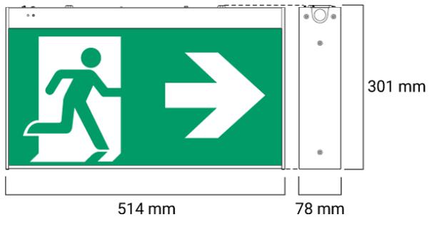 Ektor MERCURY - Jumbo Professional Emergency Light IP20-Ektor Lighting-Ozlighting.com.au