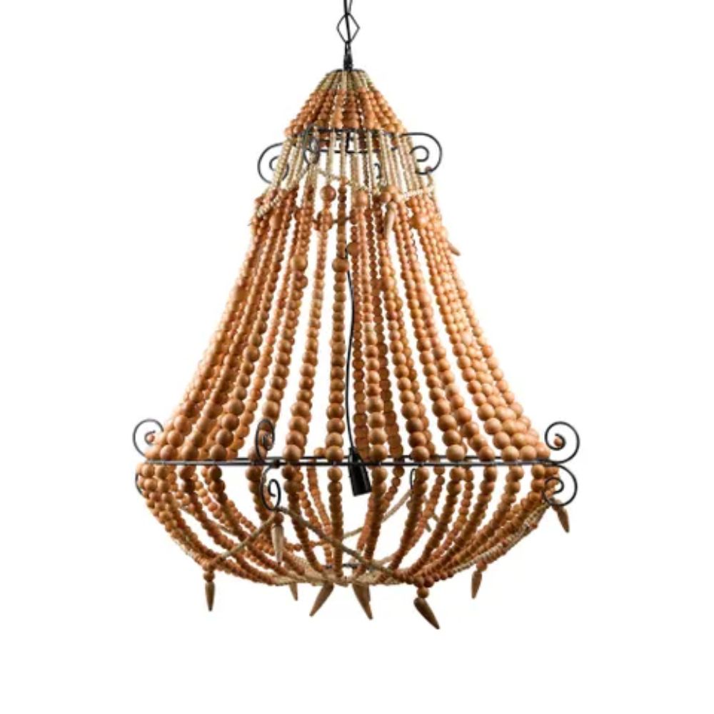 Emac & Lawton BEADED - 1 Light Large Chandelier Pendant-Emac & Lawton-Ozlighting.com.au