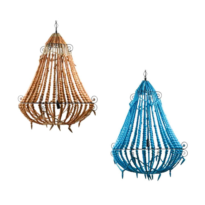 Emac & Lawton BEADED - 1 Light Large Chandelier Pendant-Emac & Lawton-Ozlighting.com.au