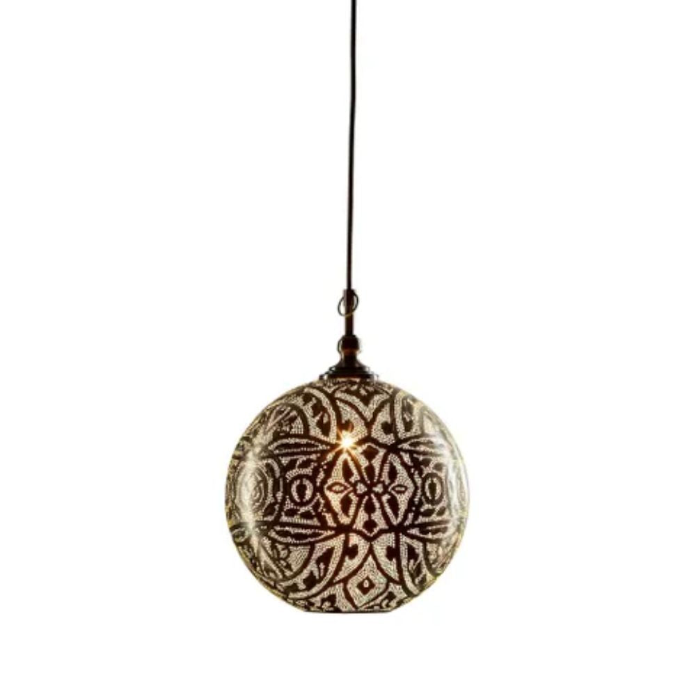 Emac & Lawton MOROCCAN - 1 Light Ball Ceiling Pendant-Emac & Lawton-Ozlighting.com.au