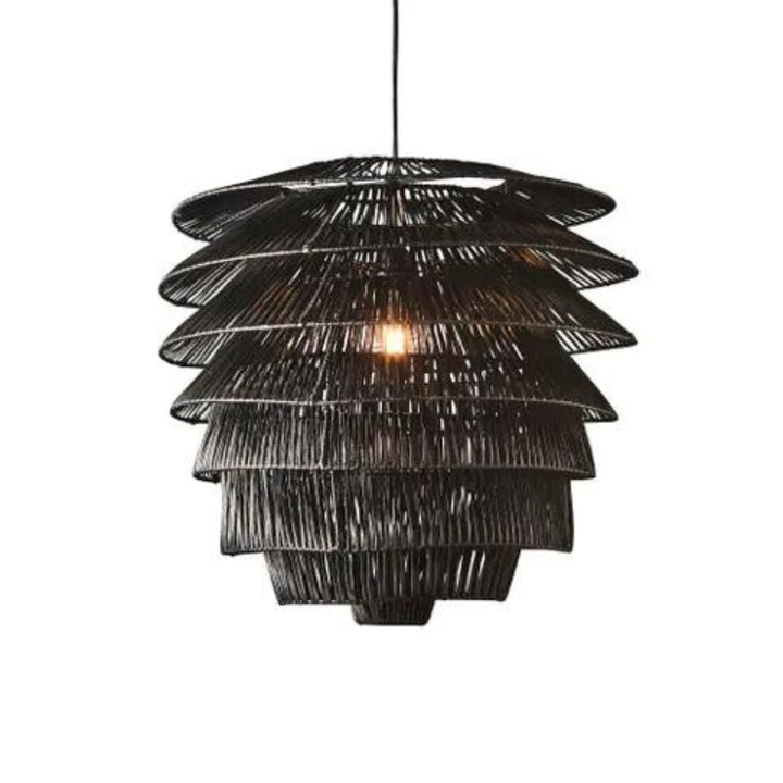 Emac & Lawton SABA - 25W Rattan Ceiling Pendant-Emac & Lawton-Ozlighting.com.au