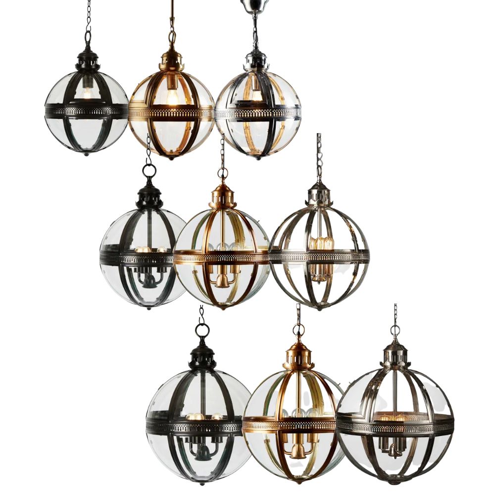 Emac & Lawton SAXON - 1/3 Light Small Ceiling Pendant-Emac & Lawton-Ozlighting.com.au