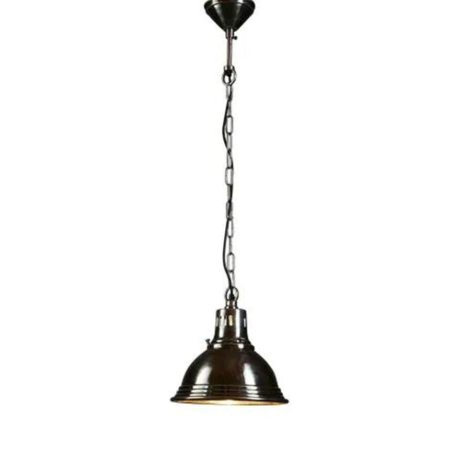 Emac & Lawton STONEY BROOK - 25W Silver Ceiling Pendant-Emac & Lawton-Ozlighting.com.au