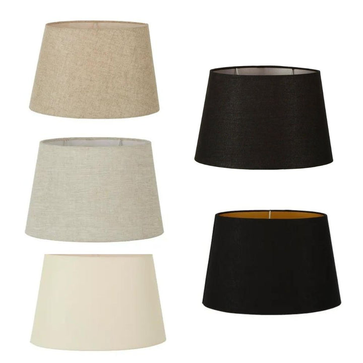 Emac & Lawton - XS/M/XXL Linen Oval Lamp Shade-Emac & Lawton-Ozlighting.com.au