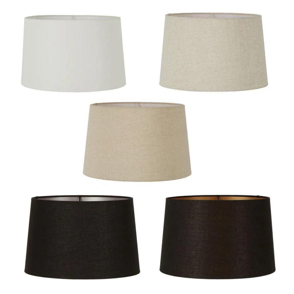 Emac & Lawton - XXS/XS/S/M/L/XL/XXL/XXXL Linen Drum Lamp Shade-Emac & Lawton-Ozlighting.com.au