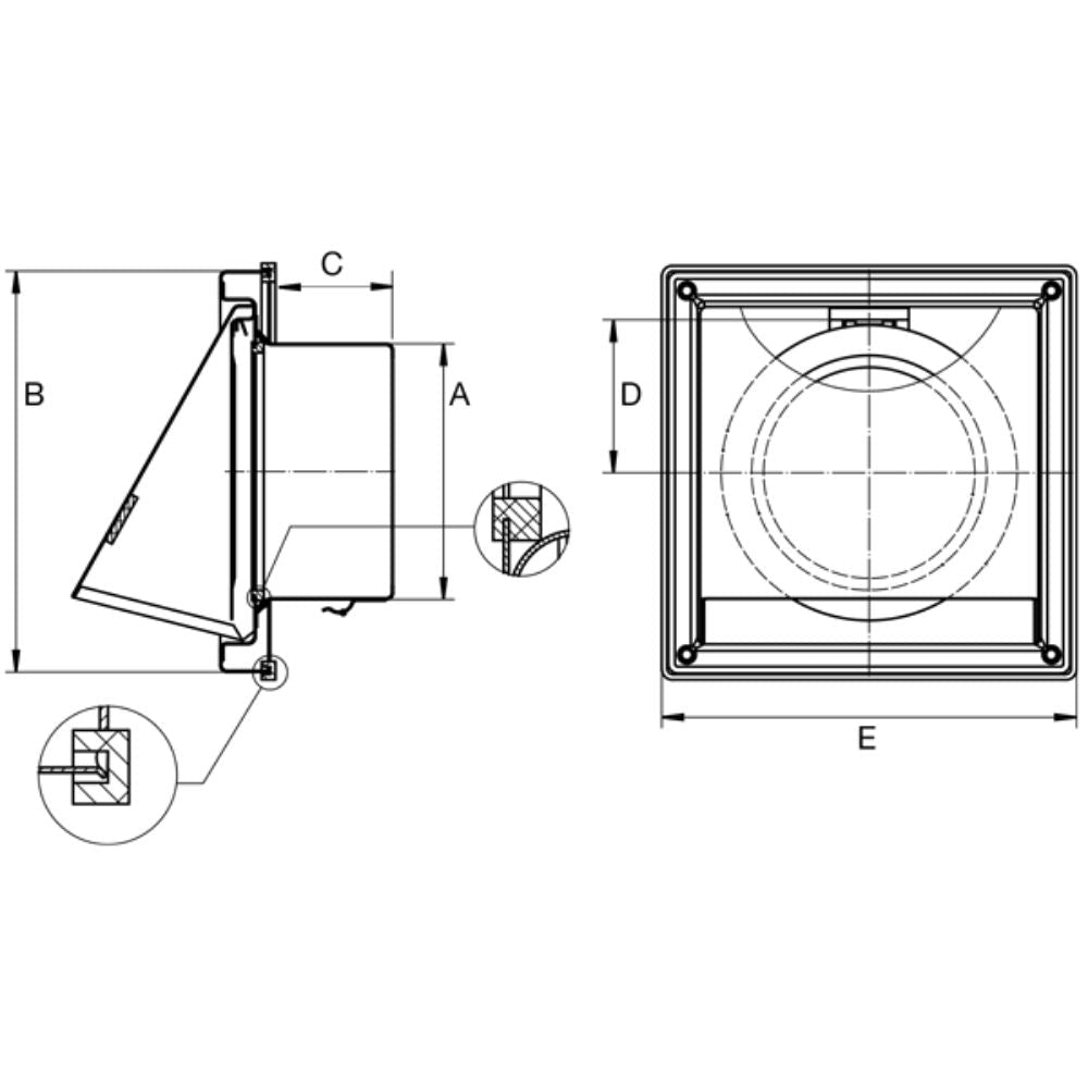 Fantech Trade Hood Vent-Fantech Trade-Ozlighting.com.au