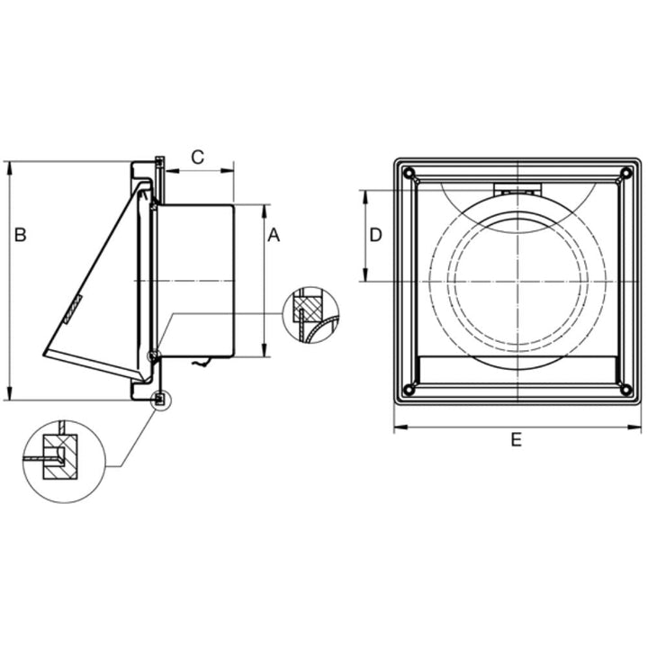 Fantech Trade Hood Vent-Fantech Trade-Ozlighting.com.au