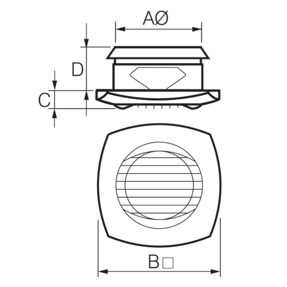 Fantech Trade ILG - Ceiling Grille-Fantech Trade-Ozlighting.com.au