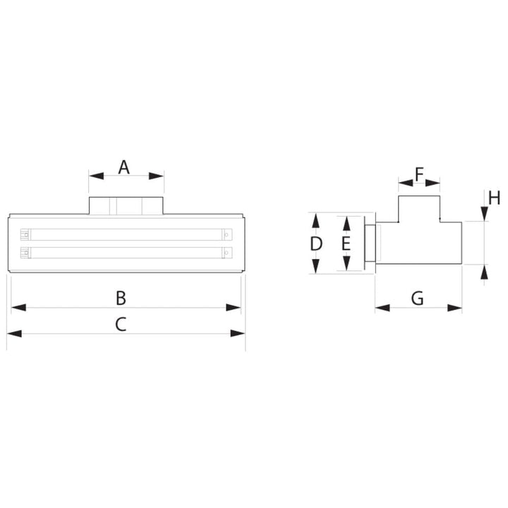 Fantech Trade LINEAR SLOT - Single/double Slot Internal Grille-Fantech Trade-Ozlighting.com.au