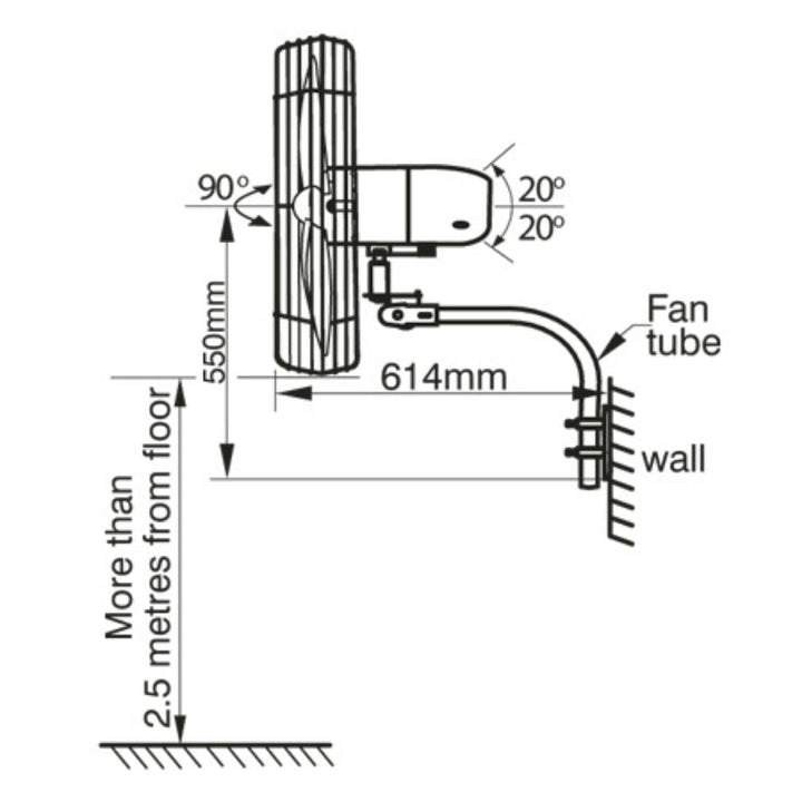 Fantech Trade Pedestal & Wall Mounted Cooling Fans-Fantech Trade-Ozlighting.com.au