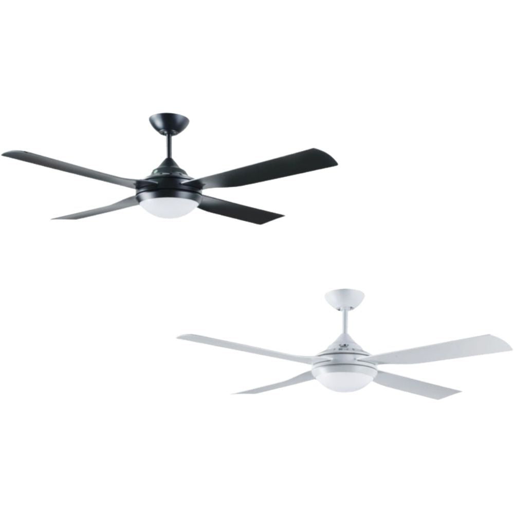 Fantech Trade QUINTON-48-LED-LIGHT - 4 Blade 1220mm 48" AC Ceiling Fan with 18W Tri-Colour Switchable LED Light-Fantech Trade-Ozlighting.com.au