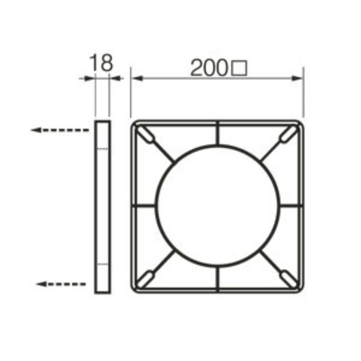 Fantech Trade SLIMFIT - External Eave Grille-Fantech Trade-Ozlighting.com.au