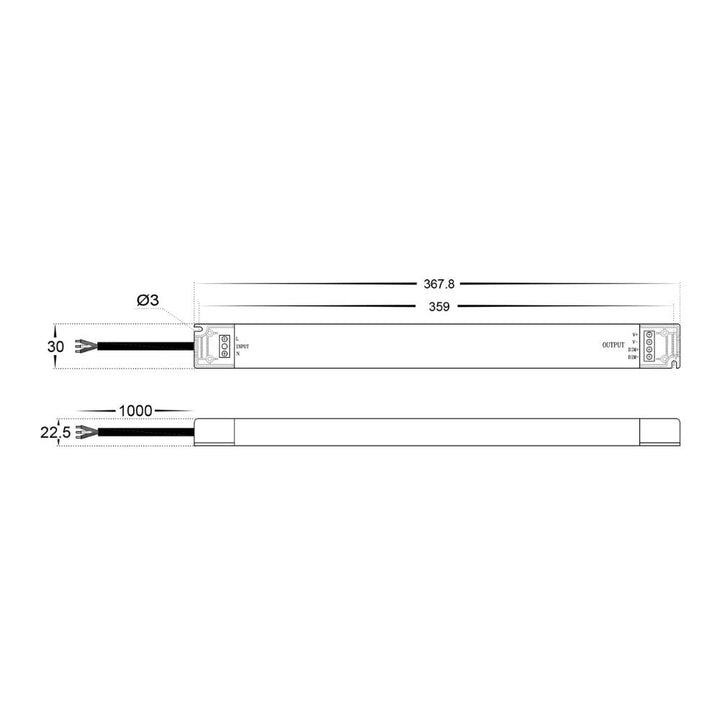 Havit - 24V DC IP20 TRIAC + 0/1-10V 2 in 1 Dimmable LED Driver-Havit Lighting-Ozlighting.com.au