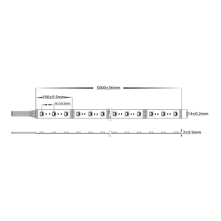 Havit - 24W IP20 RGB + 3000K + 5500K LED Strip (RGBCW)-Havit Lighting-Ozlighting.com.au