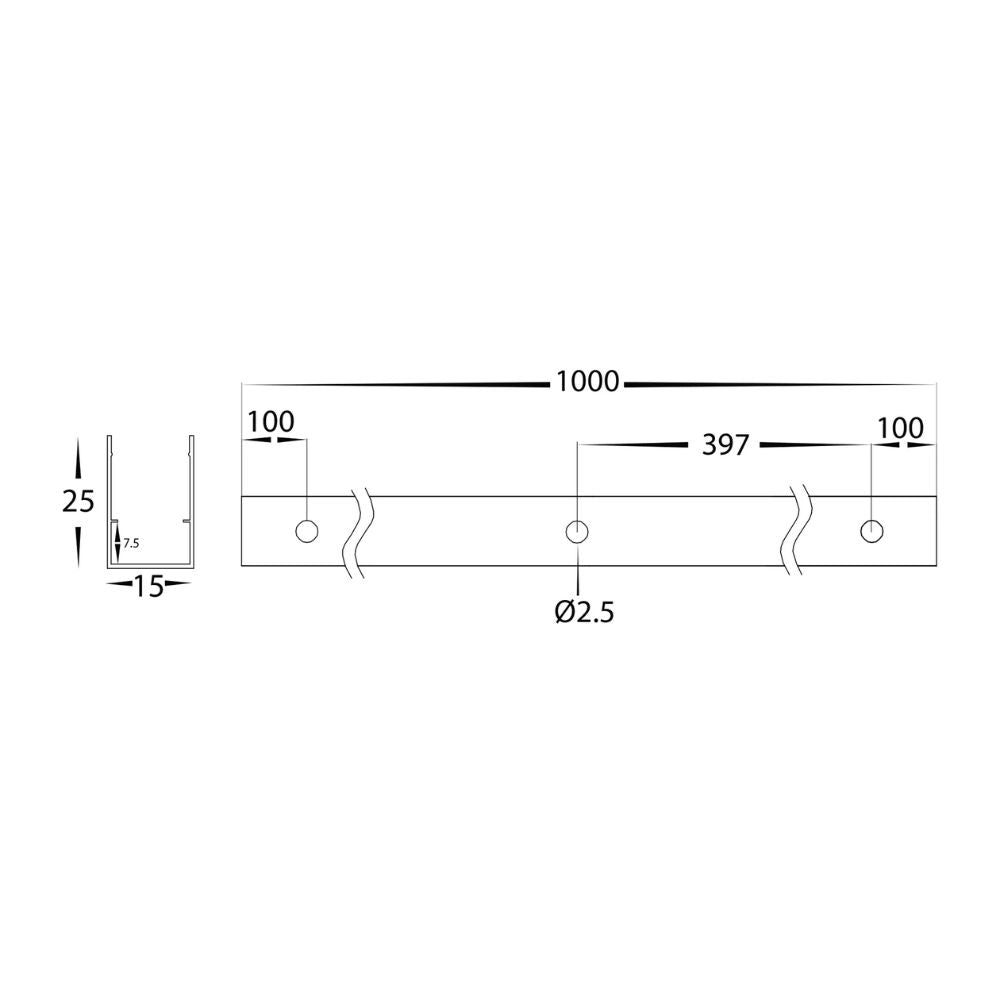 Havit - Channel 1 Metre to suit HV9795 HAVIFLEX-Havit Lighting-Ozlighting.com.au