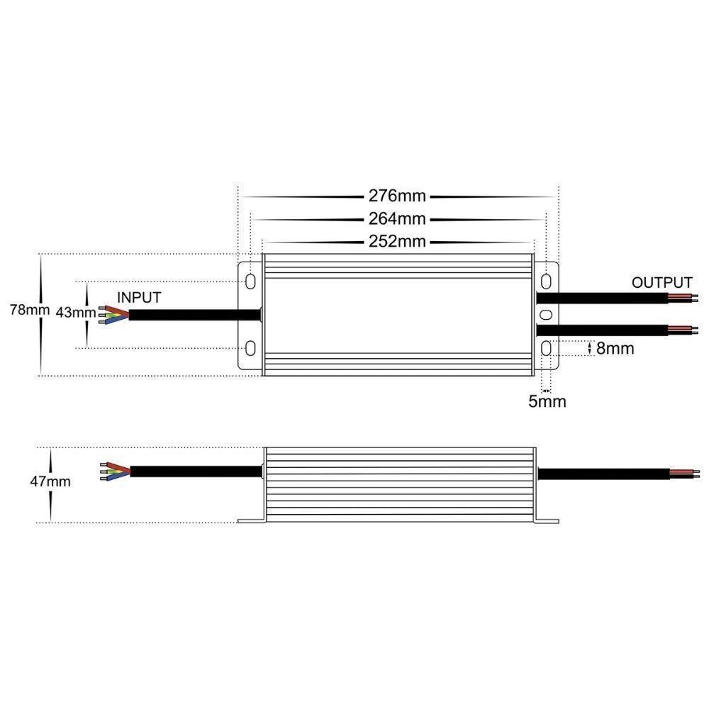 Havit DRIVER-DIM - 12V/24V DC 30/60/100/150/200/300W TRIAC Dimmable LED Driver-Havit Lighting-Ozlighting.com.au