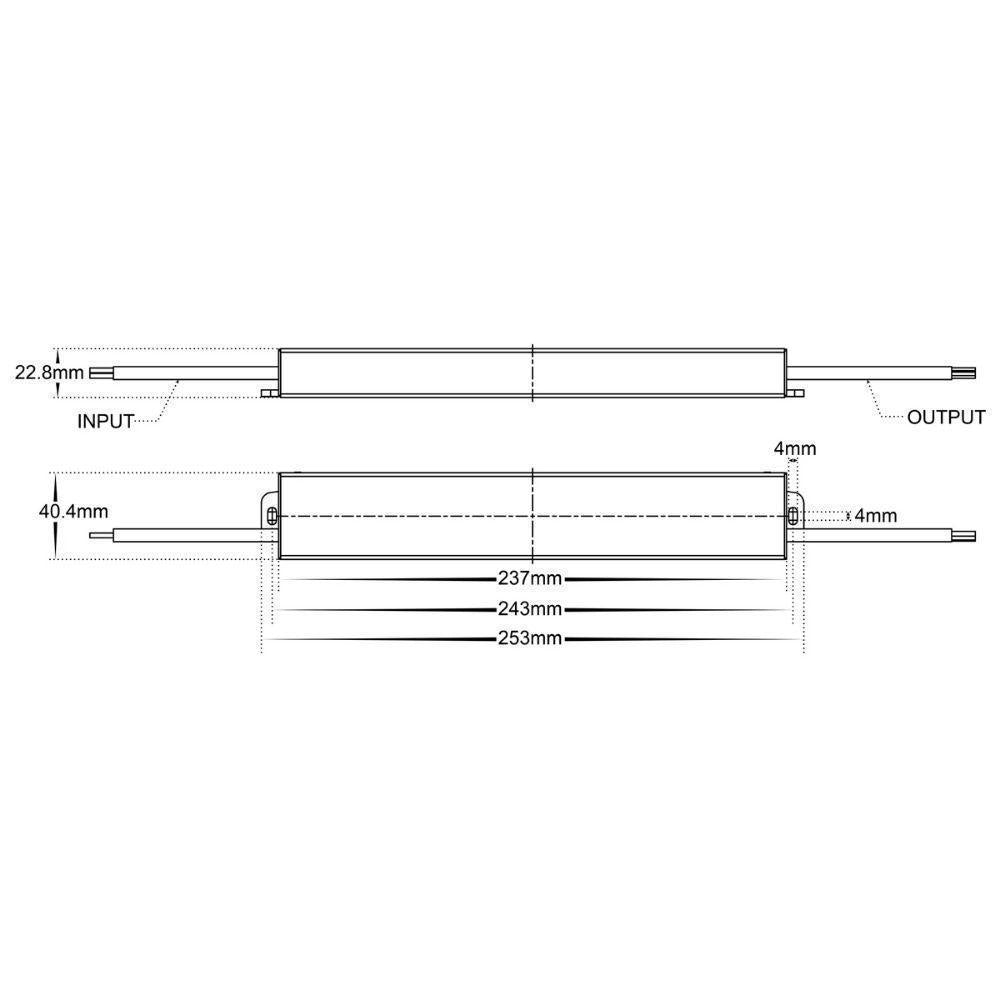 Havit DRIVER-WP - 12/24V 60W/95W Slimline Weatherproof LED Driver IP66-Havit Lighting-Ozlighting.com.au