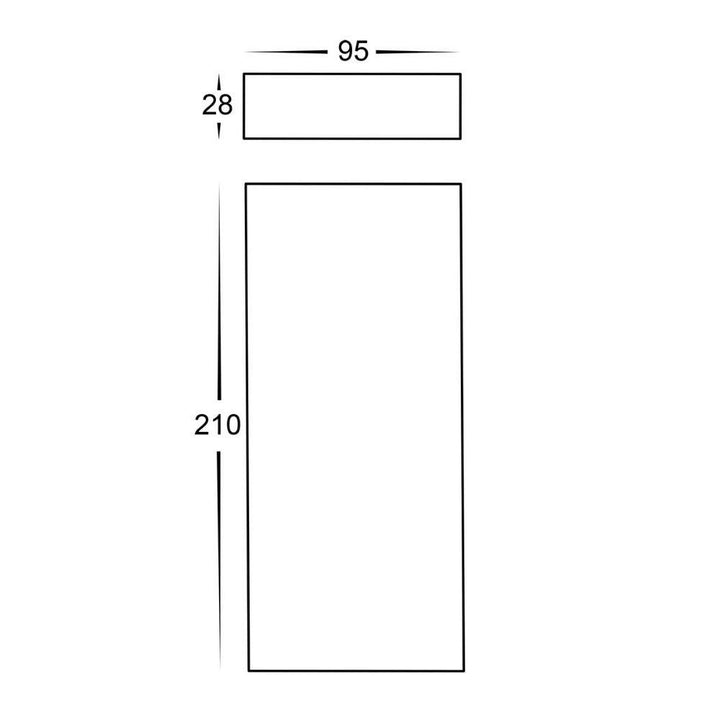 Havit ESSIL - 6W/10W/12W 12V DC LED Tri-Colour Modern 95mm/115mm/175mm Exterior Up/Down Wall Light IP54 - DRIVER REQUIRED-Havit Lighting-Ozlighting.com.au