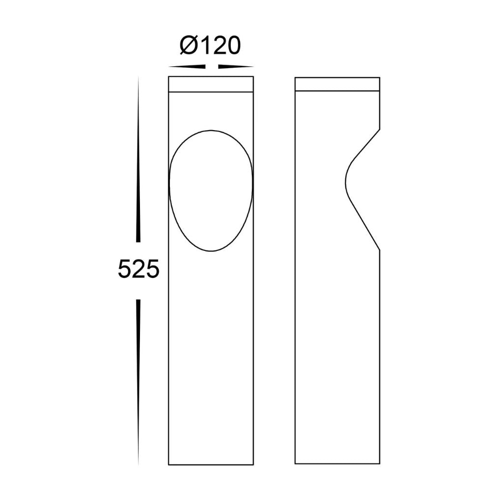 Havit FEDOR - 12W TRI Colour Aluminium Black Bollard Light 24V IP65-Havit Lighting-Ozlighting.com.au