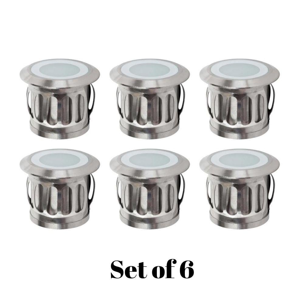 Havit FLAME-6PK - 6x 0.5W Stainless Steel LED DIY Mini Deck Light Kit IP65 - 12V Driver Included-Havit Lighting-Ozlighting.com.au