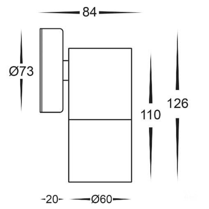 Havit FORTIS - Exterior Stainless Steel Wall Light-Havit Lighting-Ozlighting.com.au